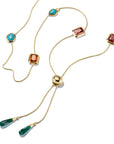 THOMAS SABO Y Necklace with Multi-coloured Stones
