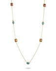 THOMAS SABO Y Necklace with Multi-coloured Stones