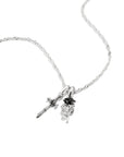 THOMAS SABO Sword and Rose Zirconia Necklace