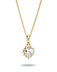 Chain with heart-cut zirconia