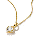 Chain with heart-cut zirconia