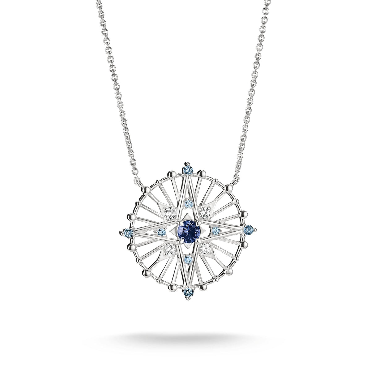 Necklace with blue stones