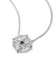 Necklace with blue stones