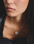 Necklace with blue stones