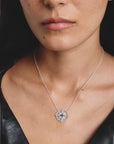 Necklace with blue stones