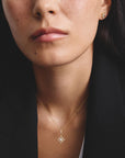 Necklace star with zirconia