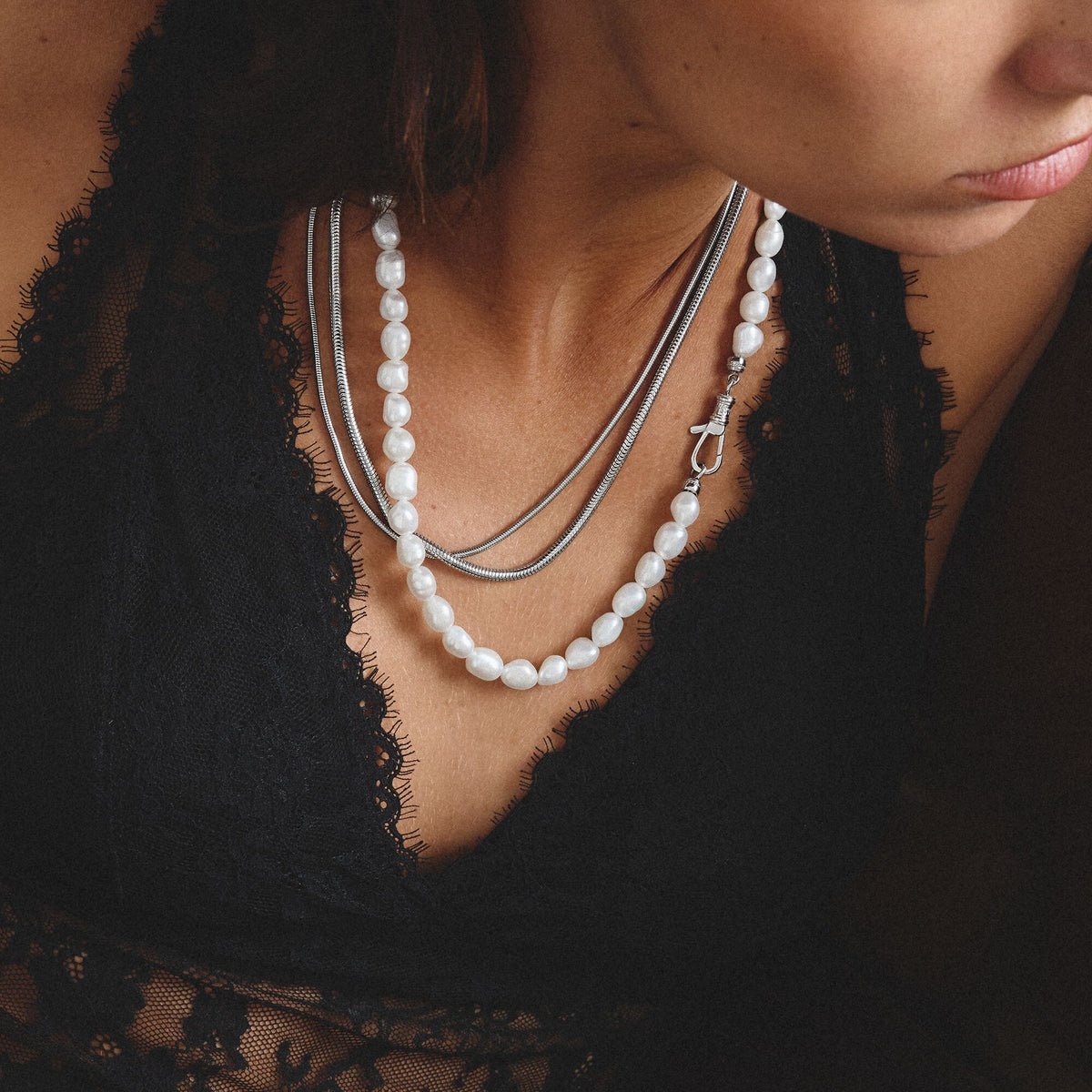 Stainless Steel Snake Chain Necklace 2mm