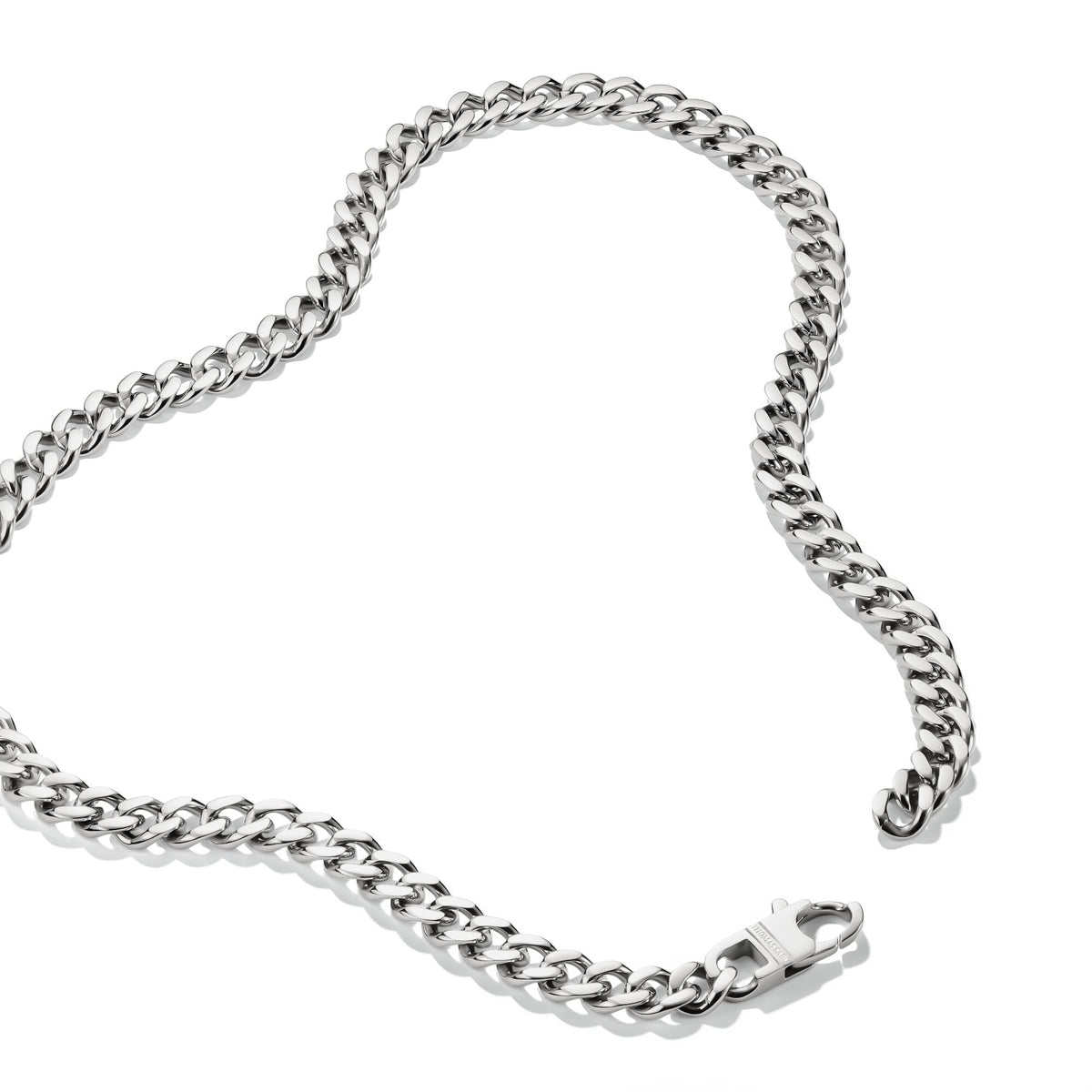 Stainless Steel Curb Chain Necklace 9mm