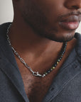 Stainless Steel Tiger's Eye Bead Necklace