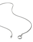 Stainless Steel Box Chain Necklace with Ring Clasp 2.7mm