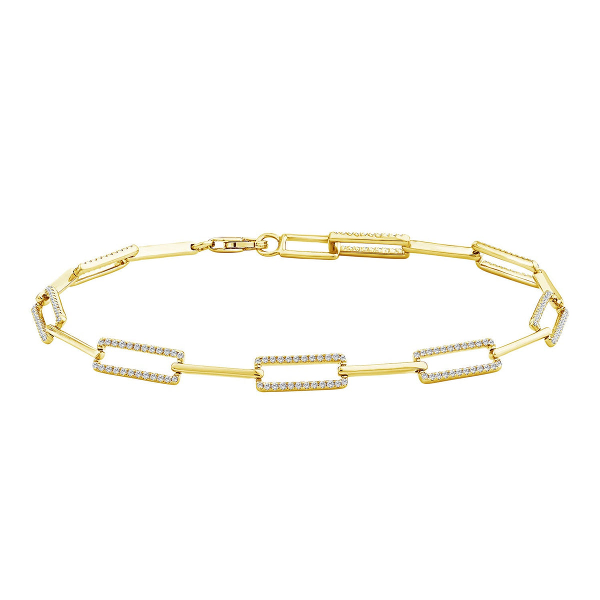 ALESSIA DIAMOND PAPERCLIP BRACELET