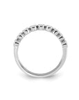 9CT BEZEL SET DIAMOND BAND - LAB