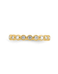 9CT BEZEL SET DIAMOND BAND - LAB