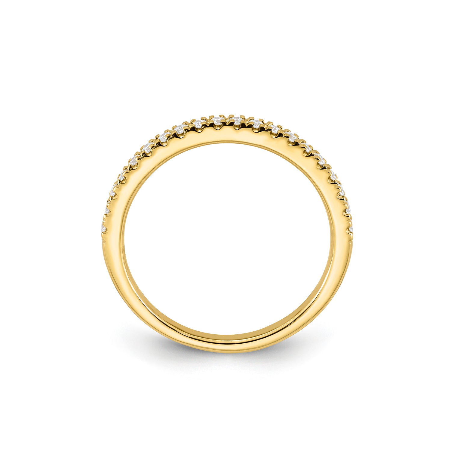 9CT DAINTY DIAMOND BAND - LAB