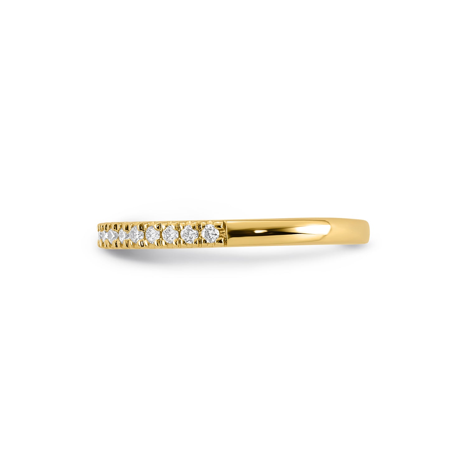 9CT DAINTY DIAMOND BAND - LAB