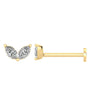 DUO MARQUISE DIAMOND FLAT BACK STUD - 9CT GOLD