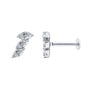 MARQUISE DIAMOND FLAT BACK EARRING - 9CT GOLD