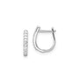 9CT ADELAIDE DIAMOND HUGGIE EARRINGS - LAB