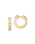 9CT TESSA DIAMOND HUGGIE EARRINGS
