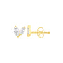 9CT EDEN DIAMOND STUD EARRINGS - LAB