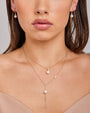 9CT ZARA DIAMOND & PEARL NECKLACE