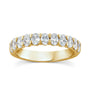 9CT 1CT OVAL DIAMOND BAND - LAB