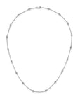 9CT DIAMOND SATELLITE CHAIN - LAB