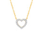 9CT HARPER DIAMOND HEART NECKLACE - LAB
