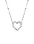 9CT HARPER DIAMOND HEART NECKLACE - LAB
