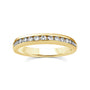 9CT 50PT CHANNEL SET DIAMOND BAND - LAB