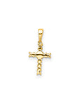 9CT ESME DIAMOND CROSS - LAB