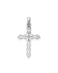 9CT ELODIE DIAMOND CROSS - LAB
