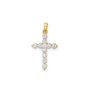 9CT ELODIE DIAMOND CROSS - LAB