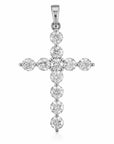 9CT ELODIE DIAMOND CROSS - LAB
