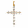 9CT ELODIE DIAMOND CROSS - LAB