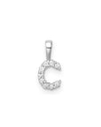 9CT LAB DIAMOND INITIAL PENDANT
