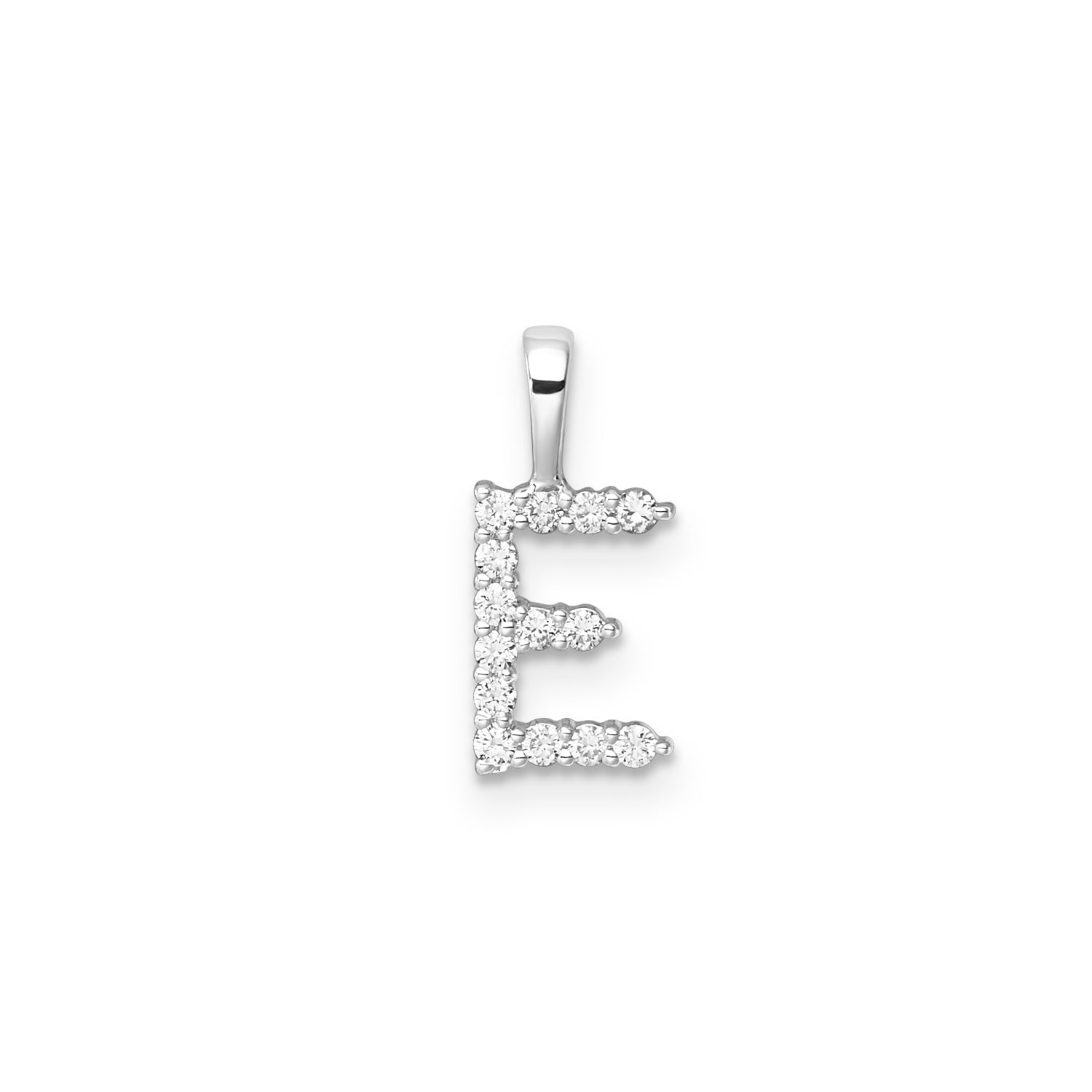 9CT LAB DIAMOND INITIAL PENDANT