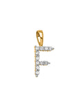 9CT LAB DIAMOND INITIAL PENDANT