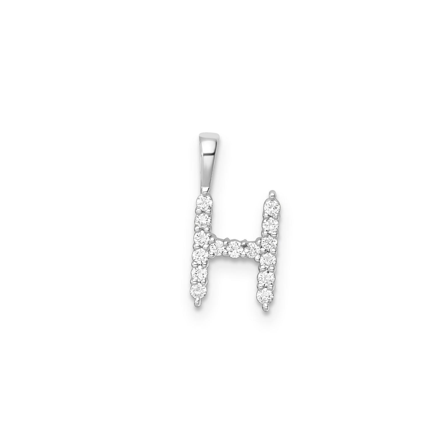 9CT LAB DIAMOND INITIAL PENDANT