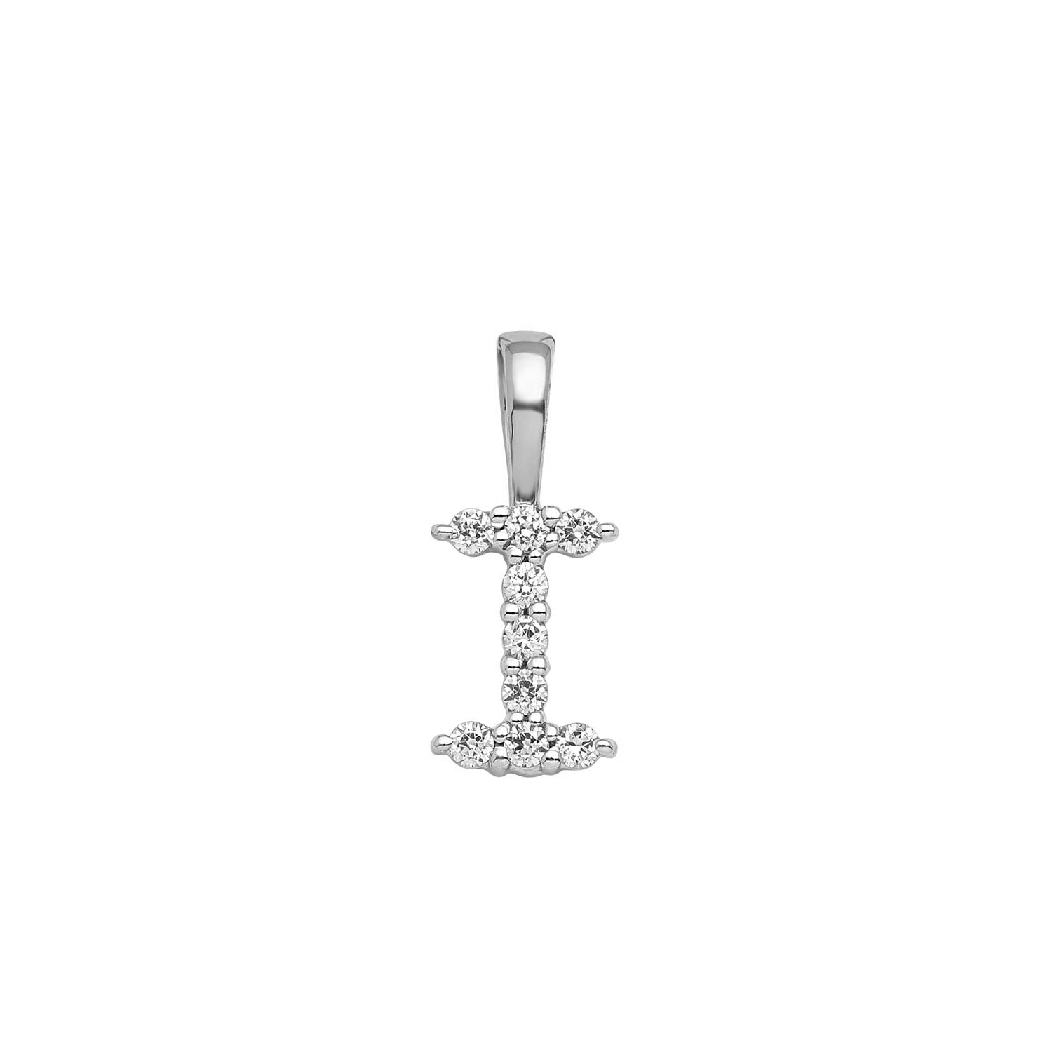 9CT LAB DIAMOND INITIAL PENDANT