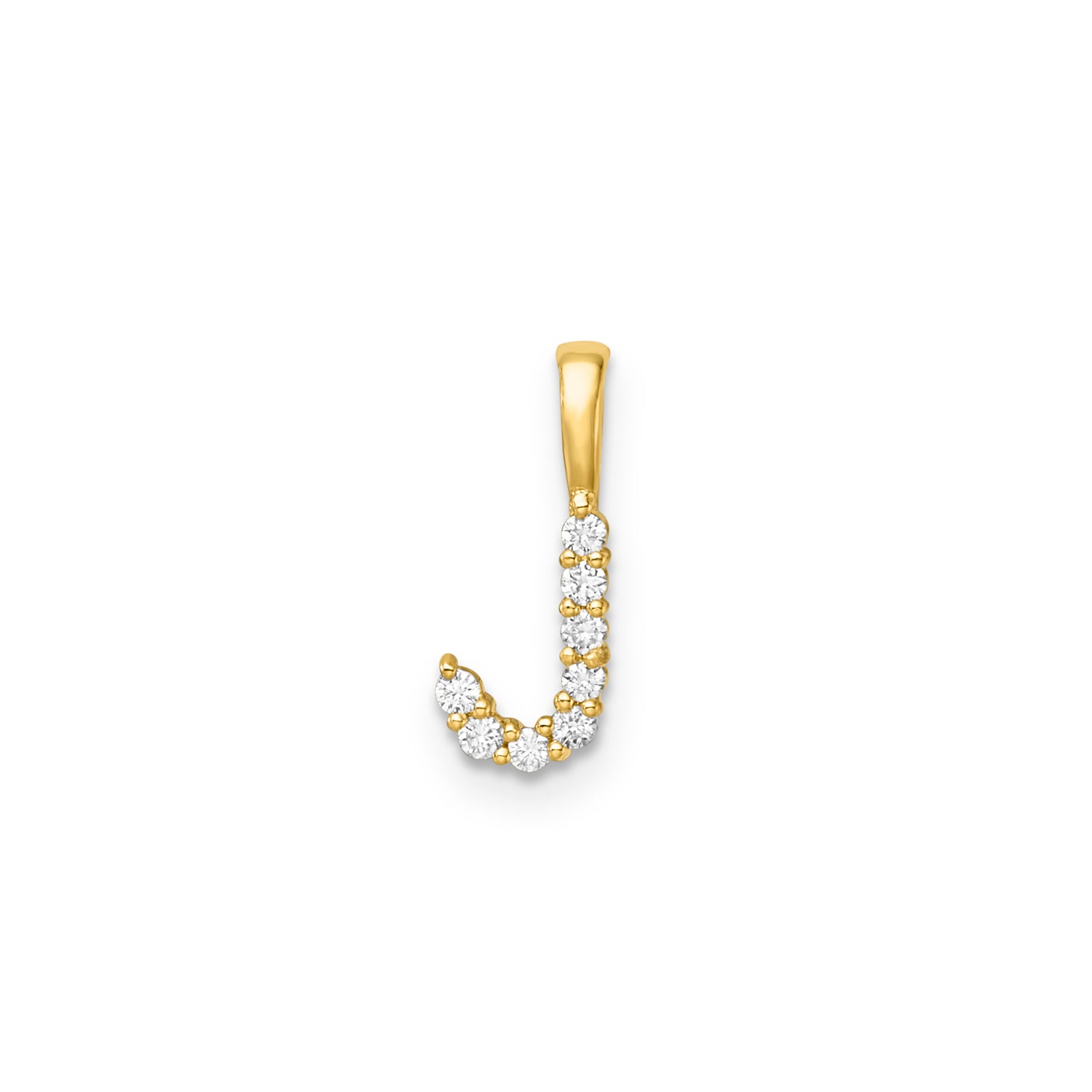 9CT LAB DIAMOND INITIAL PENDANT