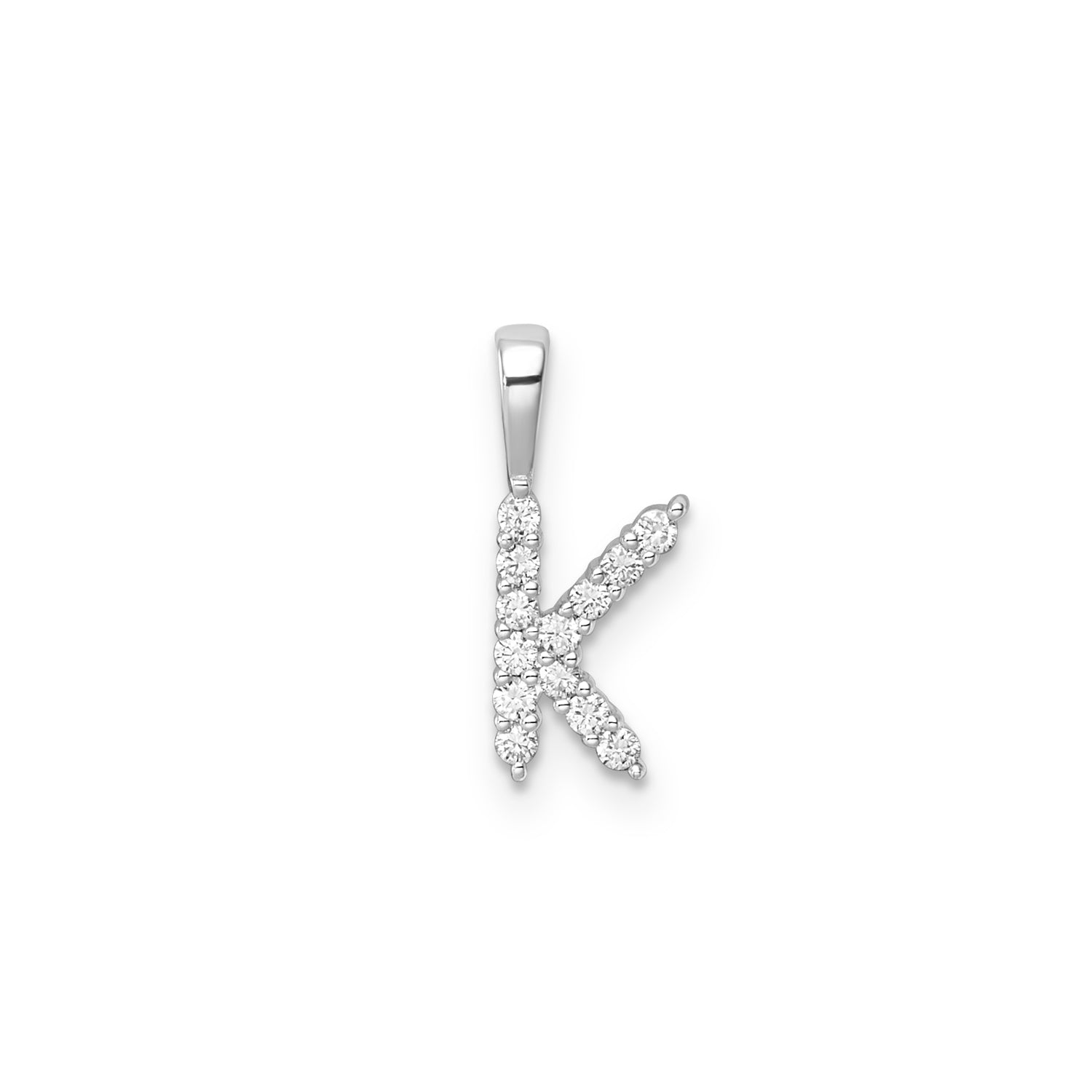 9CT LAB DIAMOND INITIAL PENDANT