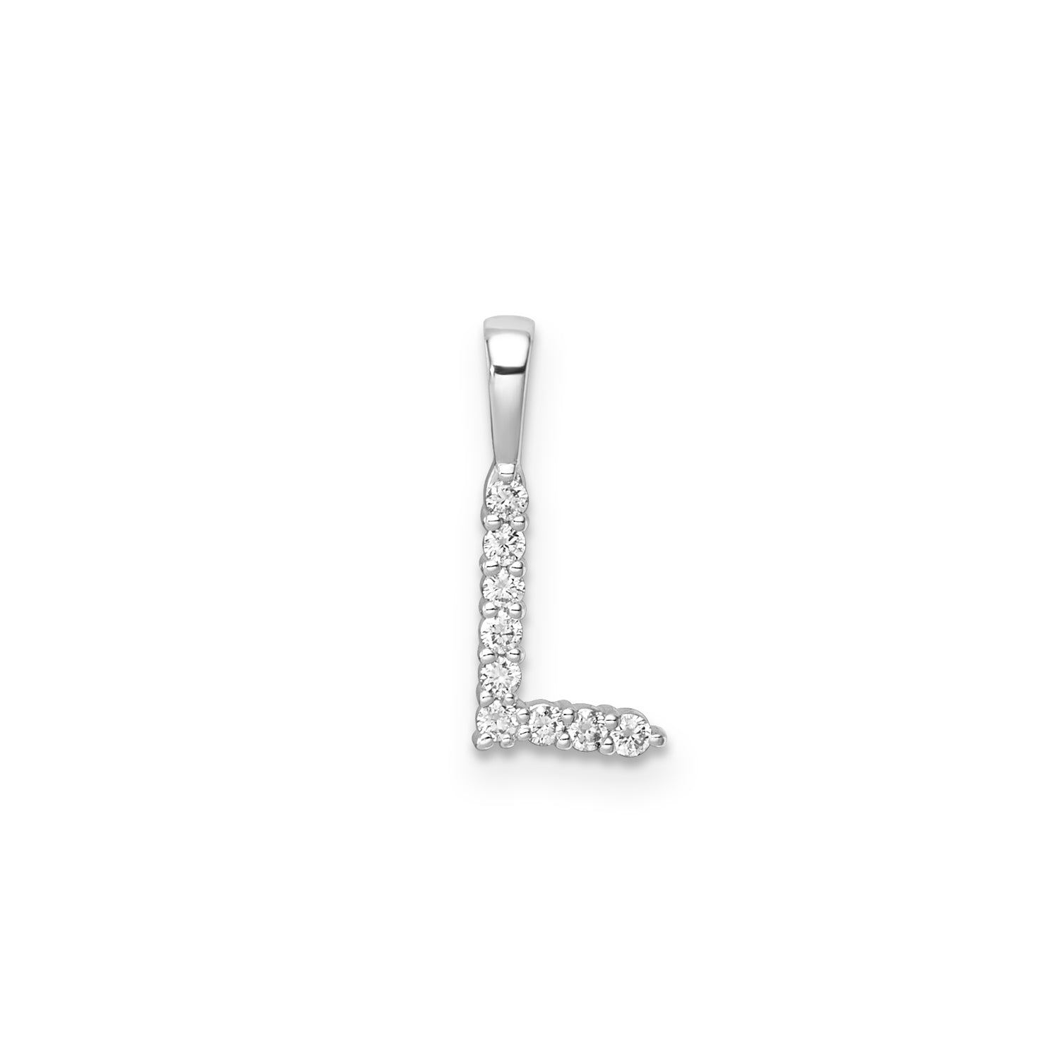 9CT LAB DIAMOND INITIAL PENDANT