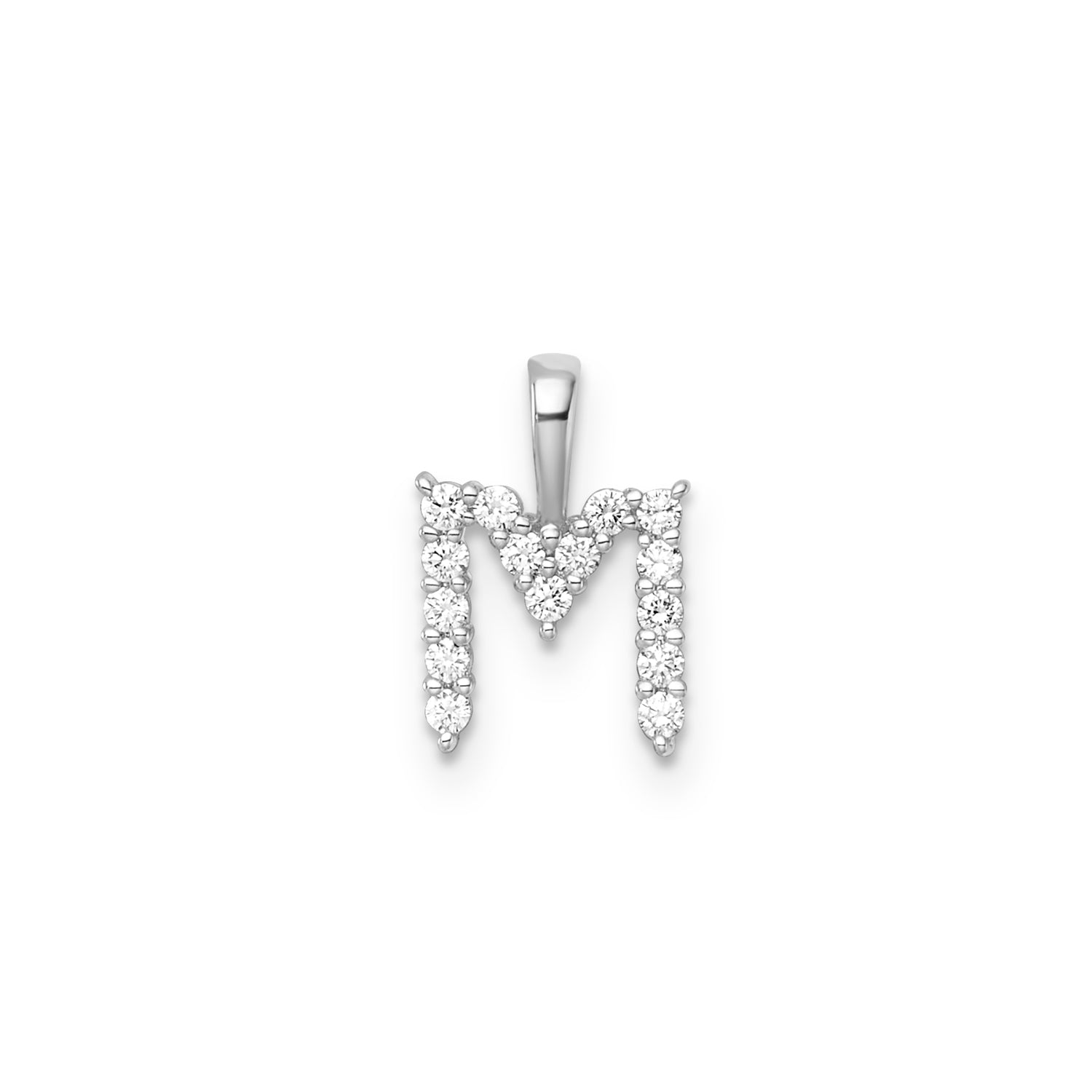 9CT LAB DIAMOND INITIAL PENDANT