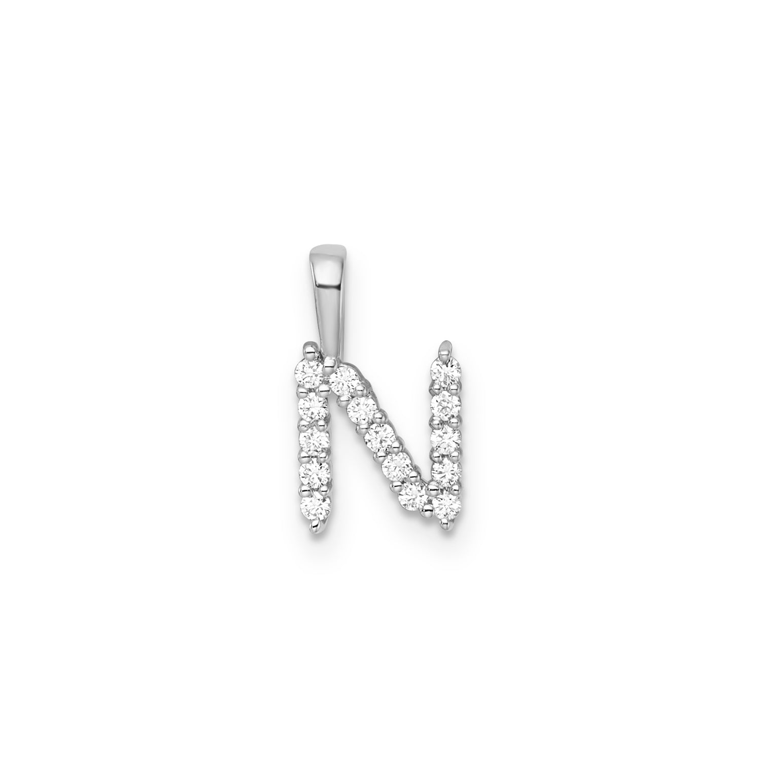9CT LAB DIAMOND INITIAL PENDANT