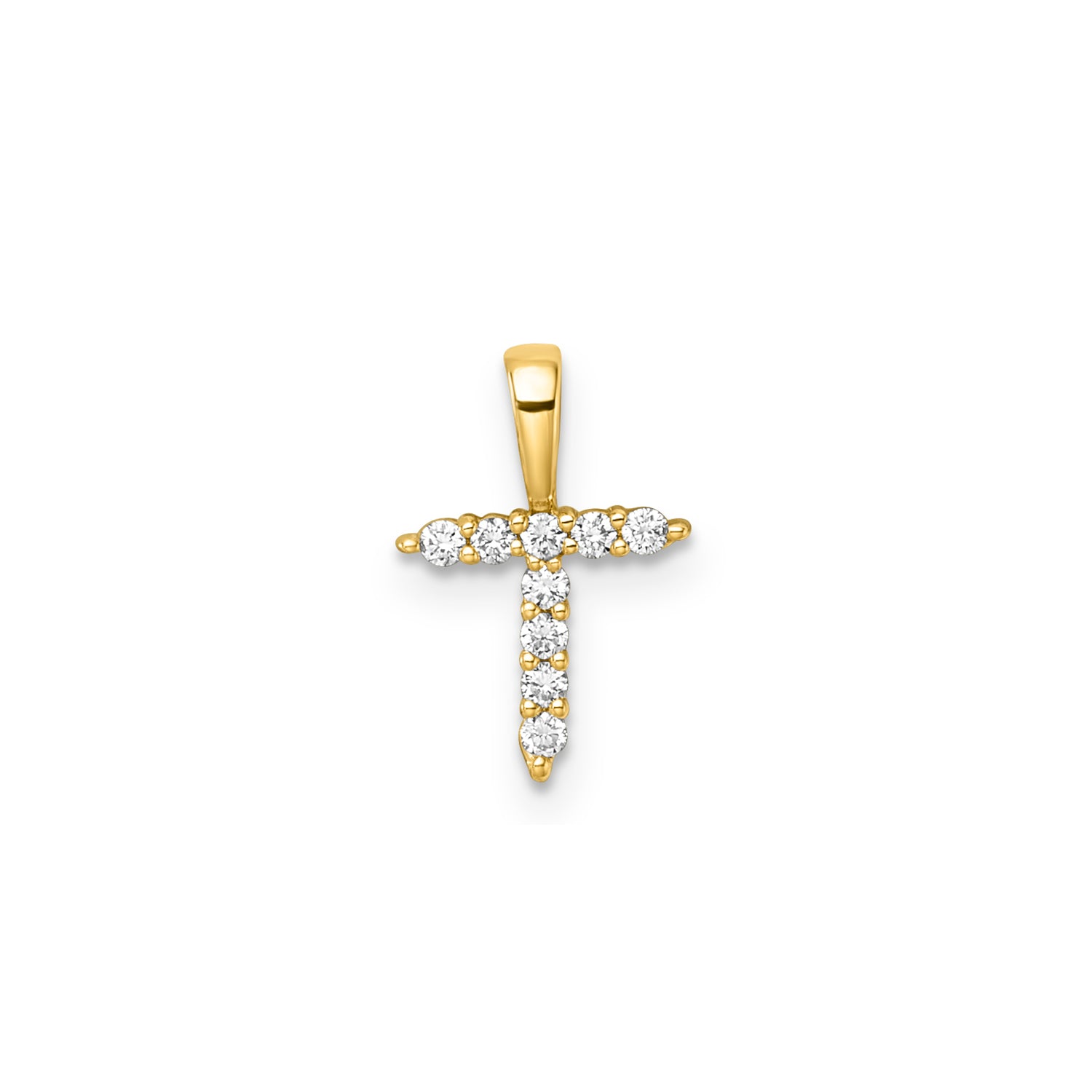9CT LAB DIAMOND INITIAL PENDANT