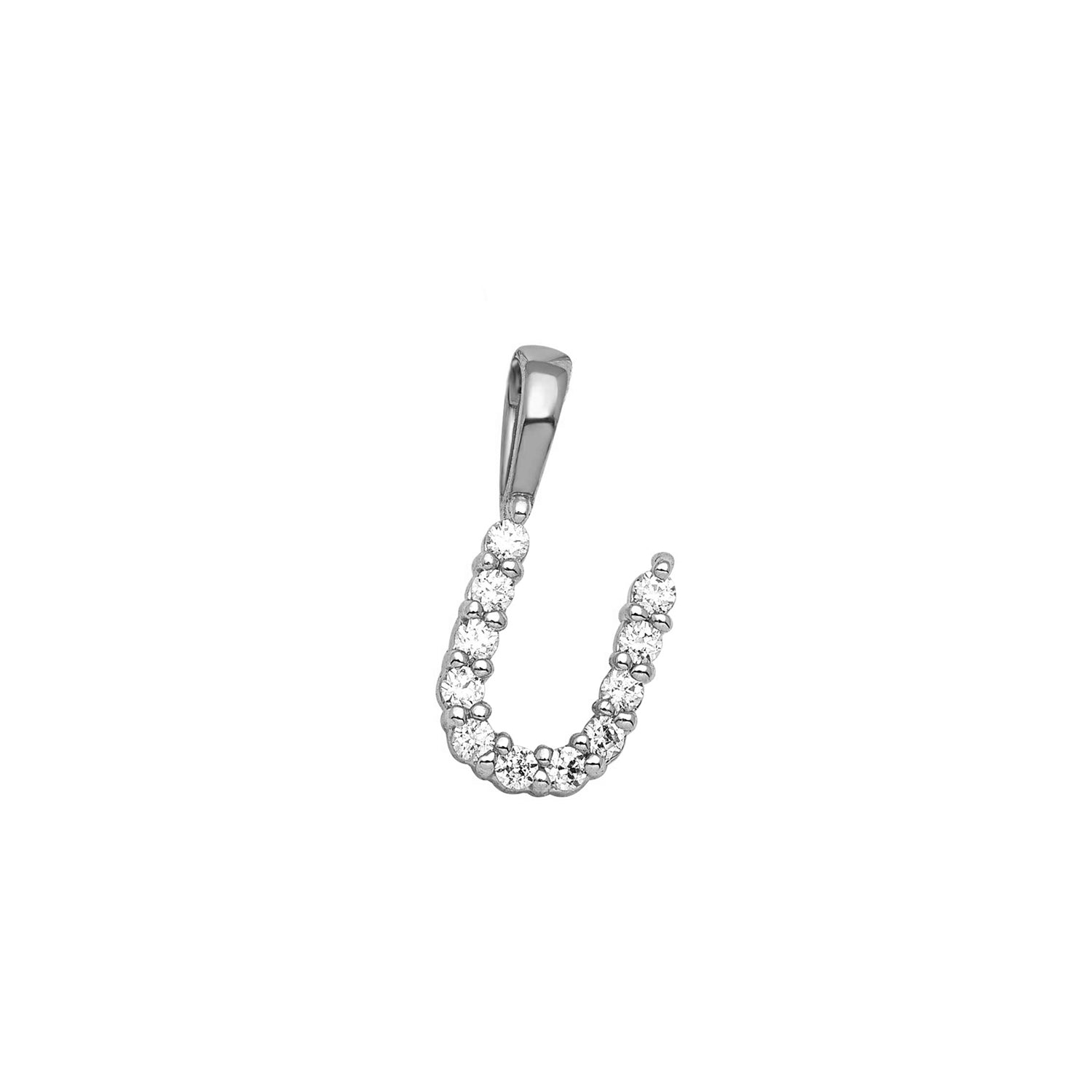 9CT LAB DIAMOND INITIAL PENDANT
