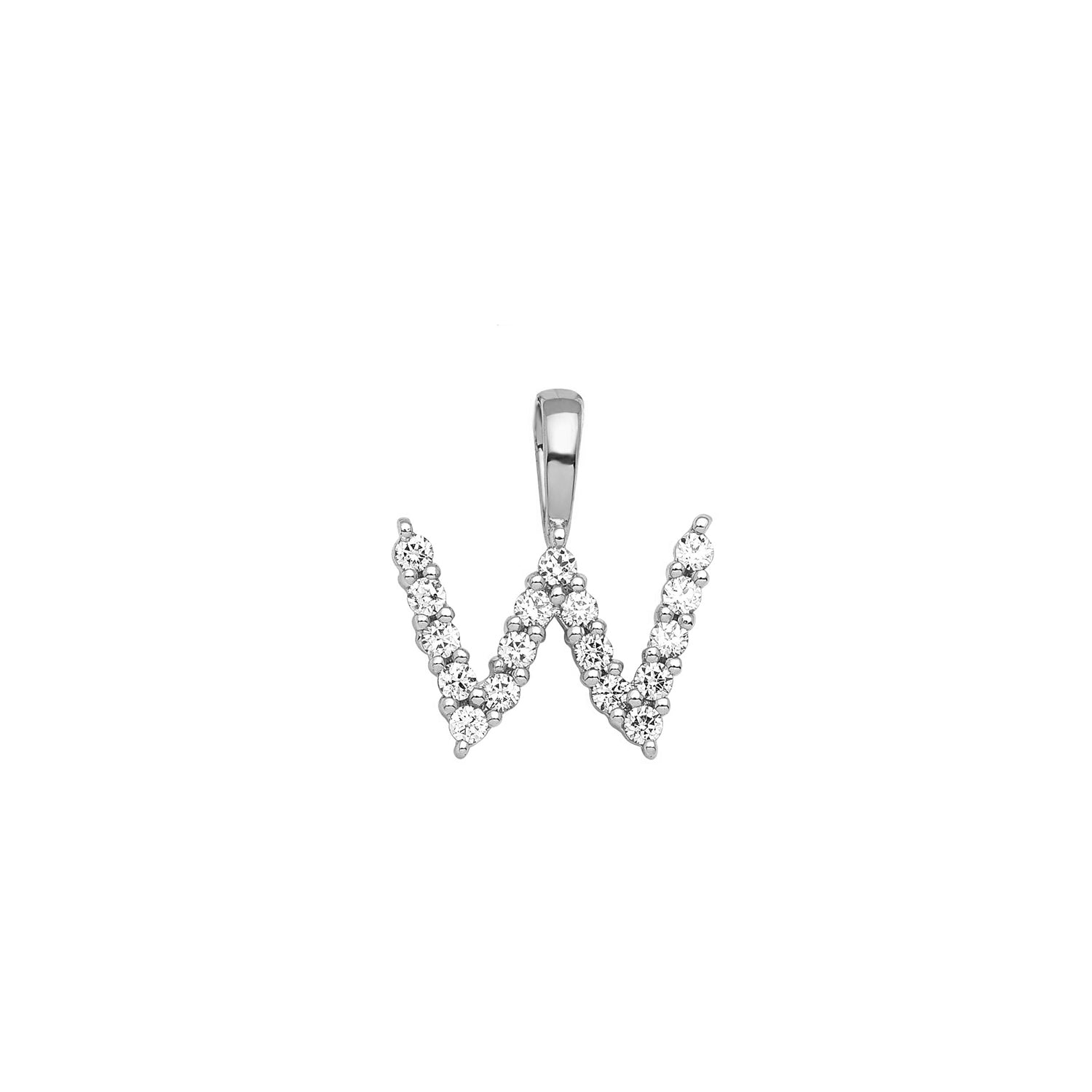 9CT LAB DIAMOND INITIAL PENDANT