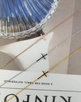 PLAIN CROSS BRACELET - STERLING SILVER
