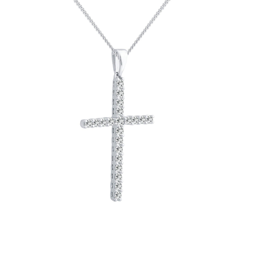 18CT PAULA DIAMOND CROSS